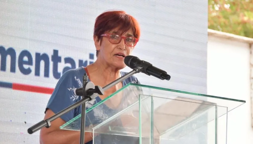 La ministra de Cultura, Patricia Ariza en El Banco