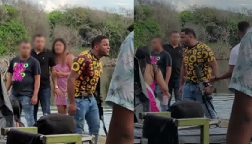 Imágenes de quien estaría identificado como Deivi Parrilla.