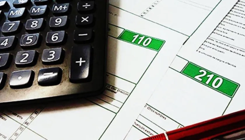 Formulario de pago de impuestos.