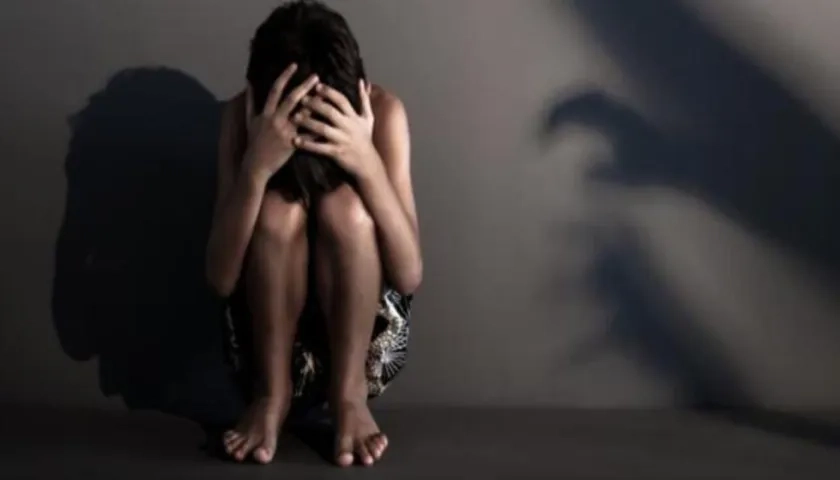 Ilustración de abuso de adolescente.