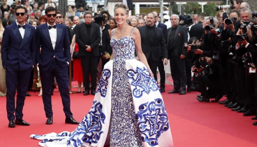 La actriz Sharon Stone.