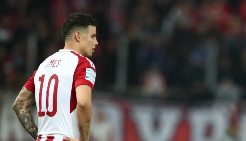 James Rodríguez, jugador colombiano. 