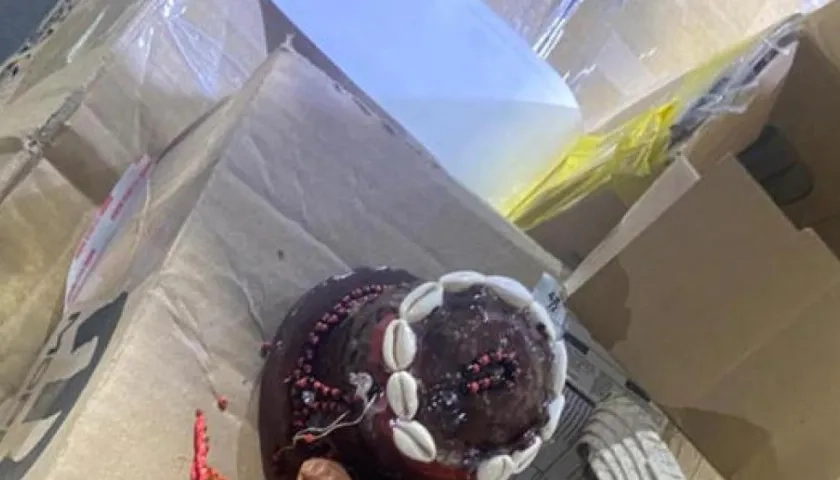 Objetos en los que ocultaban la droga.