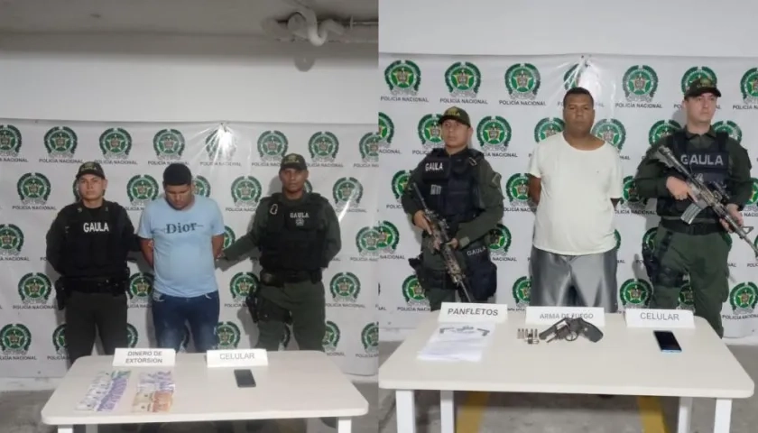 Capturados por la Policía.