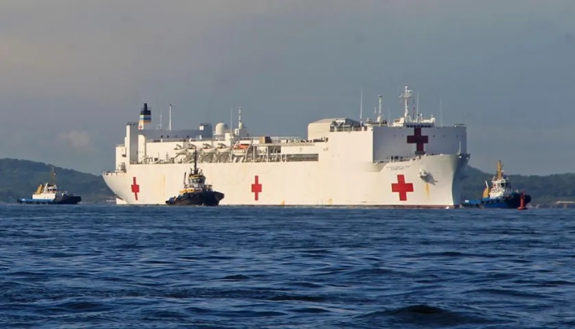 El Buque USNS Comfort.