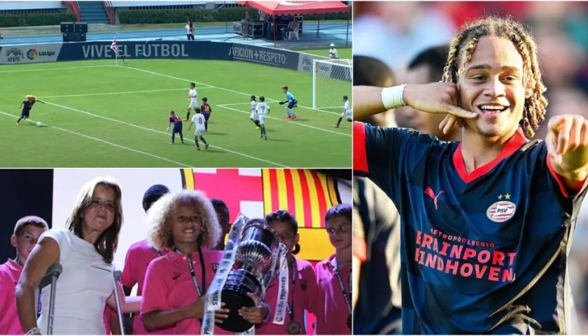 Xavi Simmons al lado de la entonces alcaldesa, Elsa noguera. 