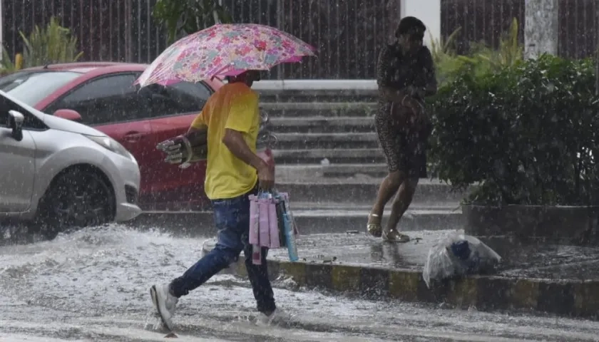 Lluvia en Barranquilla.