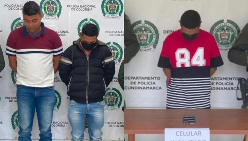 Policías capturados. 