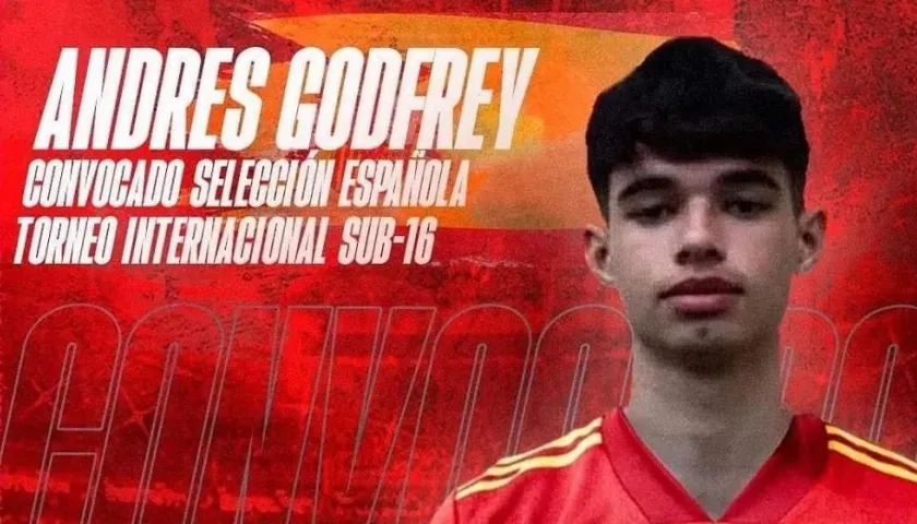 Andrés Felipe Godfrey, jugador barranquillero convocado a España Sub-16. 
