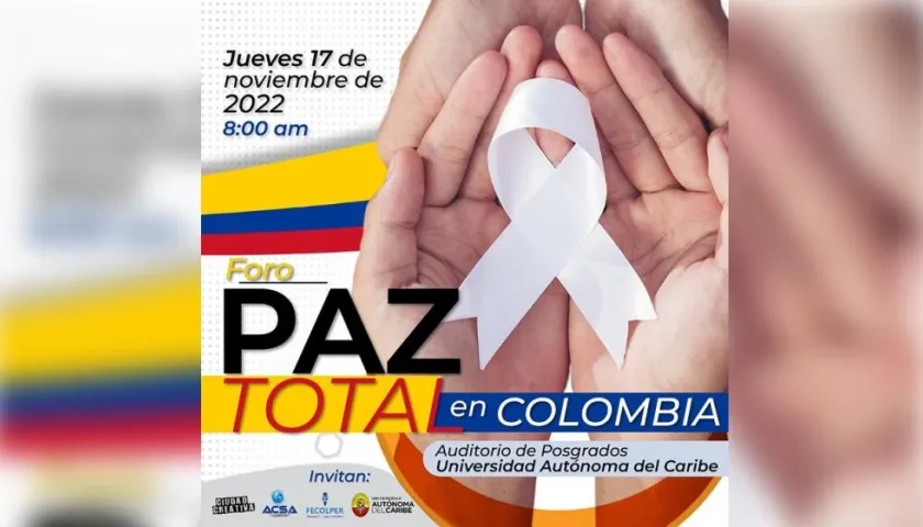 Afiche sobre el foro de este jueves en Uniautónoma.