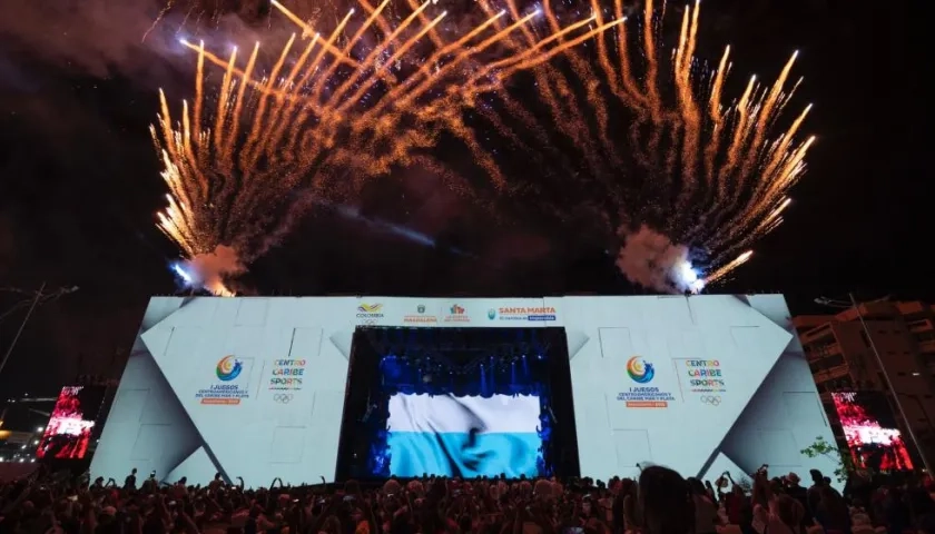 Inauguración de los juegos.