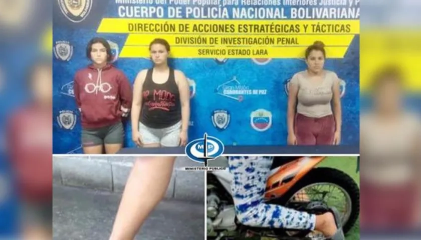 Tres de las cuatro capturadas por el delito de pedofilia en Barquisimeto.