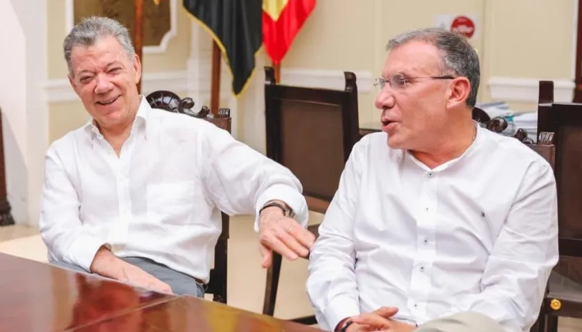 Juan Manuel Santos y Roy Barreras. 