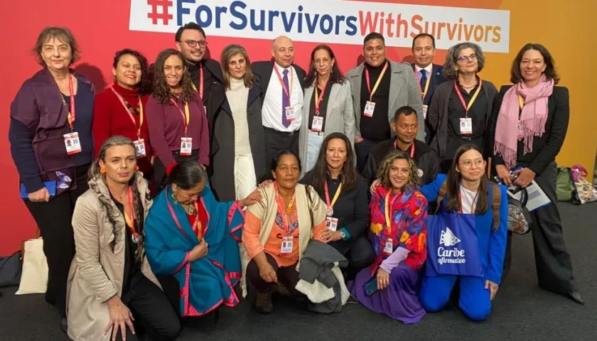 Delegación de Colombia en la conferencia en Londres.