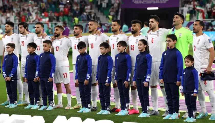 Momento en que cantan el himno.