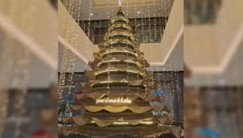Árbol de Navidad de caña de flecha.