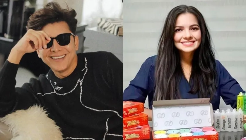 El asesor de imagen Franklin Ramos y la emprendedora barranquillera Orieta Morales.