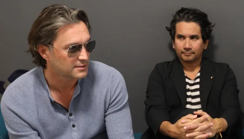 André Lopes y Jorge Villamizar, integrantes de Bacilos. 