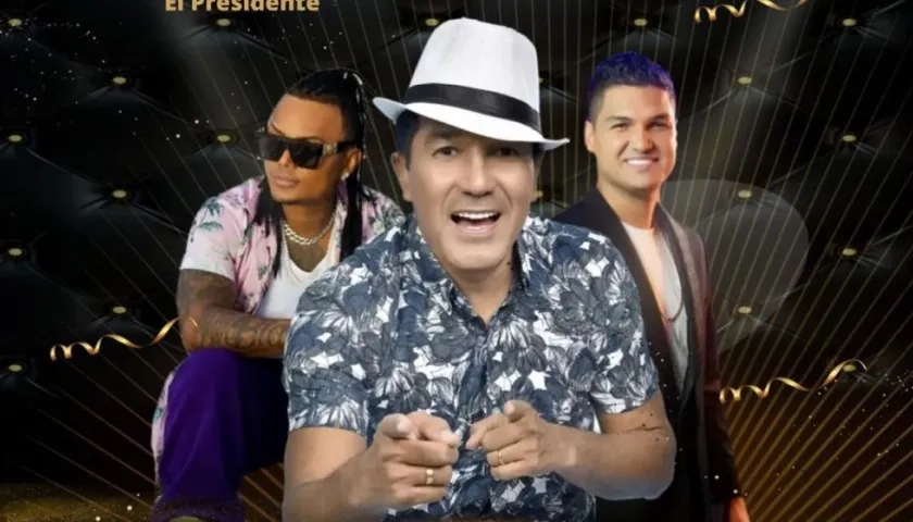 Mr. Black, Checo Acosta y Elder Dayán. 