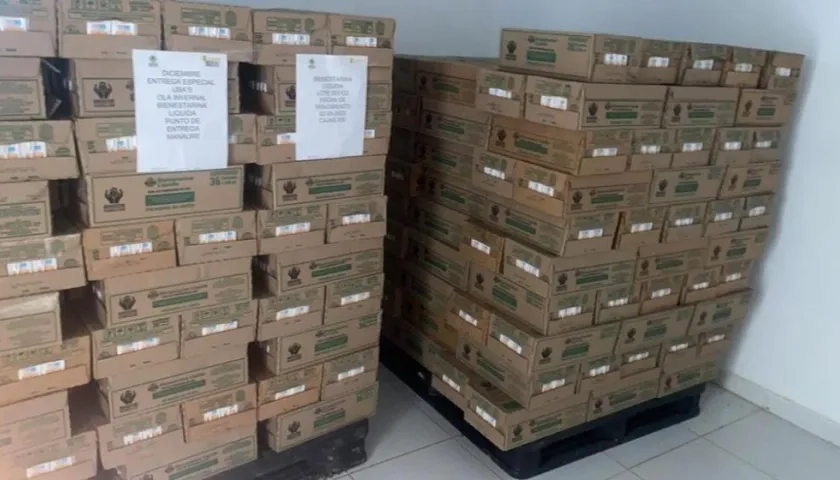 La foto que publicó la directora del ICBF sobre la Bienestarina para La Guajira.