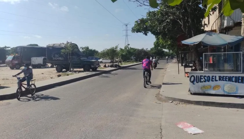 Lugar donde ocurrió el accidente. 