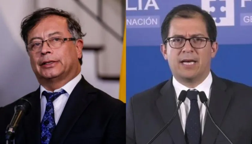 Presidente Gustavo Petro y Fiscal Francisco Barbosa.