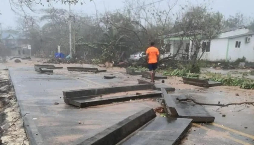 Iota arrasó a Providencia el 5 de noviembre de 2020.