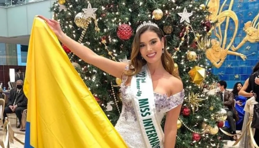 Natalia López, representante de Colombia en Miss International.