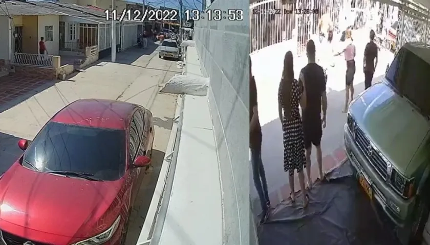 Momento en que se presentó la riña. 