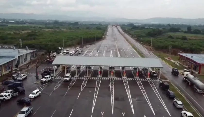 El paso fronterizo de Tienditas.