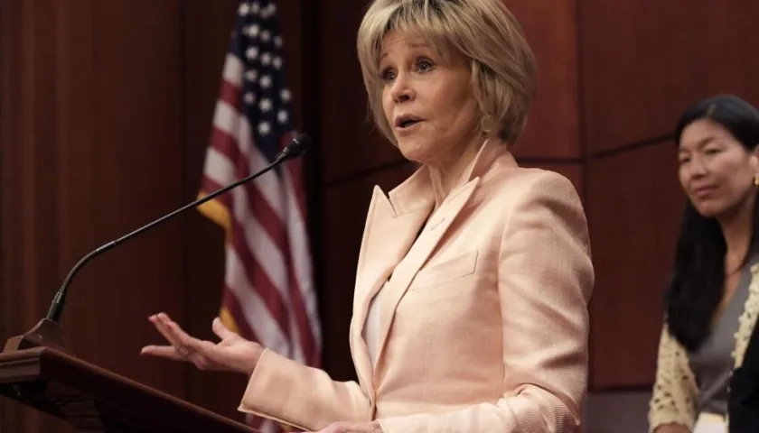 Jane Fonda, actriz norteamericana,