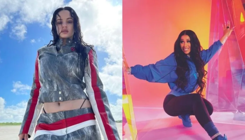 Rosalía y Cardi B.