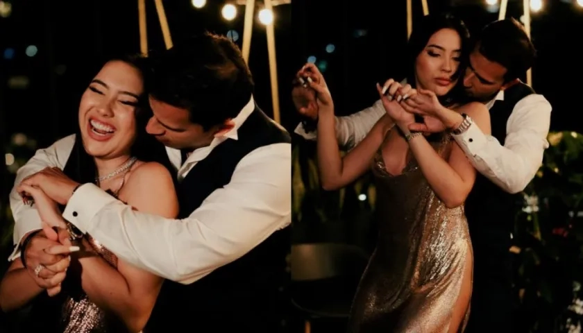 Aida Victoria Merlano bailando junto a Boy Wonder.