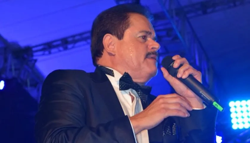 Lalo Rodríguez en su única presentación en Barranquilla.