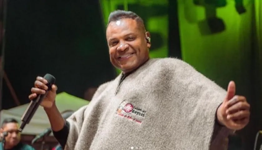 Omar Geles en una presentación en Duitama, Boyacá.