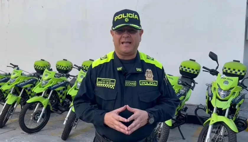 Jesús de Los Reyes, Subcomandante de la Policía Metropolitana de Barranquilla.