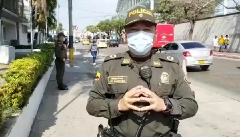 Teniente Coronel Luis Sandoval, comandante operativo de la Mebar.