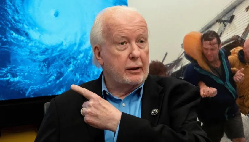 El investigador en desastres naturales Richard Olson.