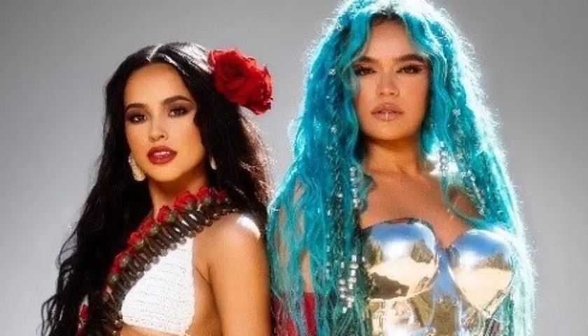 Las superestrellas globales Becky G y Karol G.