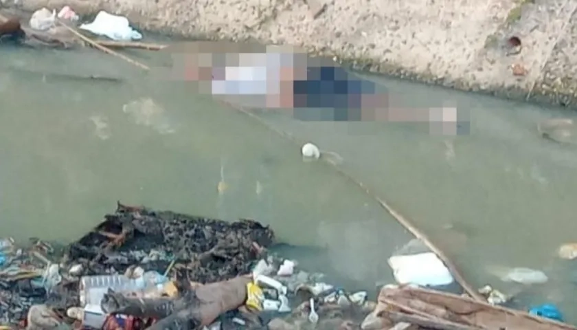 El cuerpo de Marcial Eduardo González Beltrán.