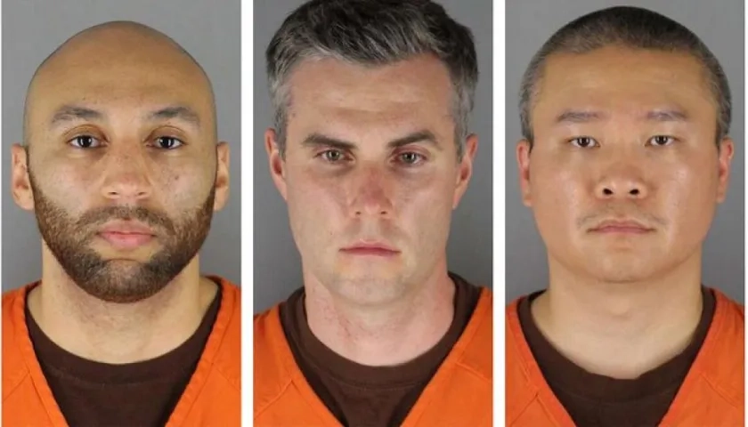 TJ. Alexander Kueng, Thomas Lane y Tou Thao.