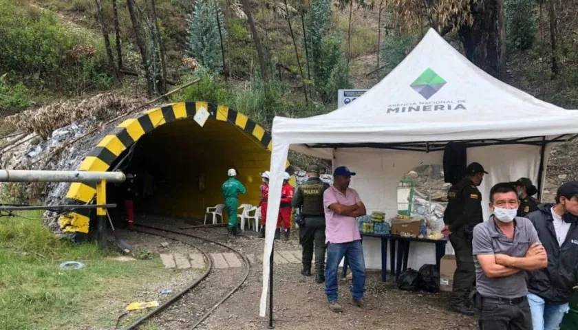 Entrada de la mina 'La Chapa'.