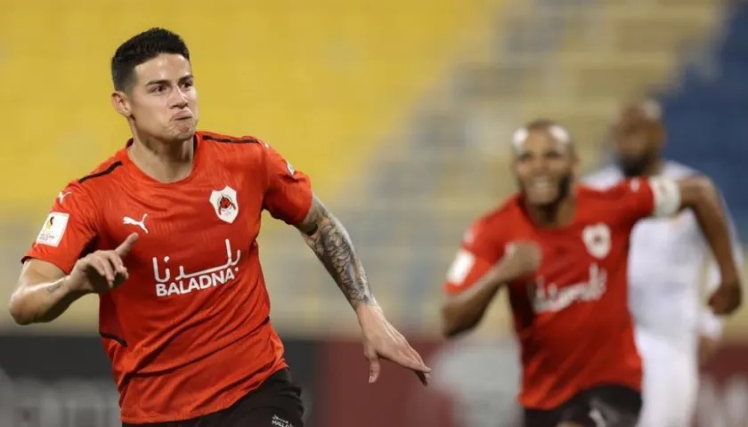 James Rodríguez, jugador colombiano. 