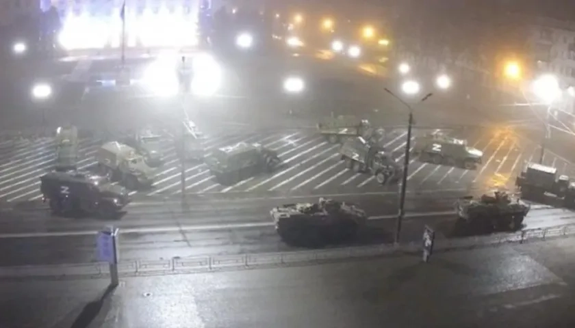 Las tropas rusas en Jersón.