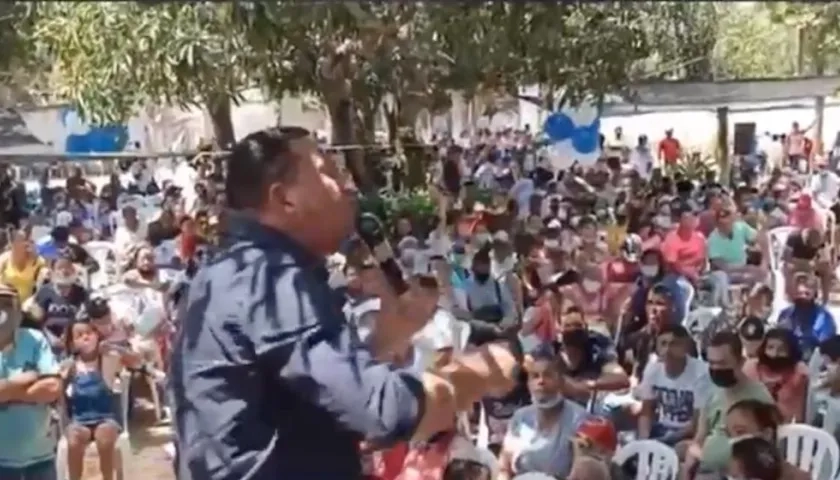 Laureano Acuña, durante su intervención.