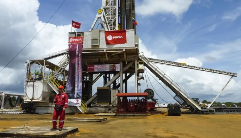 Aspecto de un campo petrolero venezolano.