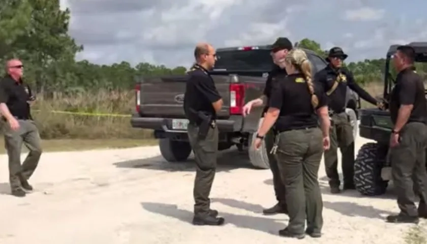 Autoridades registran un área de Hungryland Wildlife.