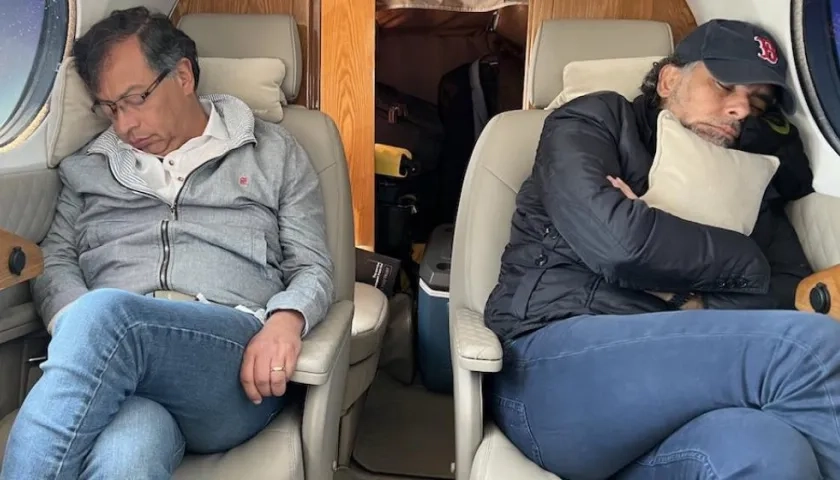 Gustavo Petro cerrando campaña con Armando Benedetti.