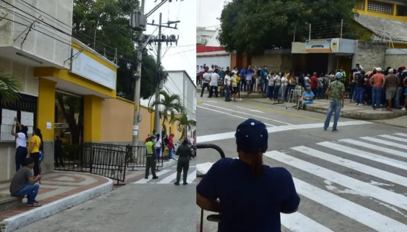 El contraste de los colegios.