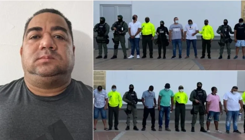 Alexander Simanca Cabrera, alias ‘Simanca’ o ‘Don José’, y capturados.